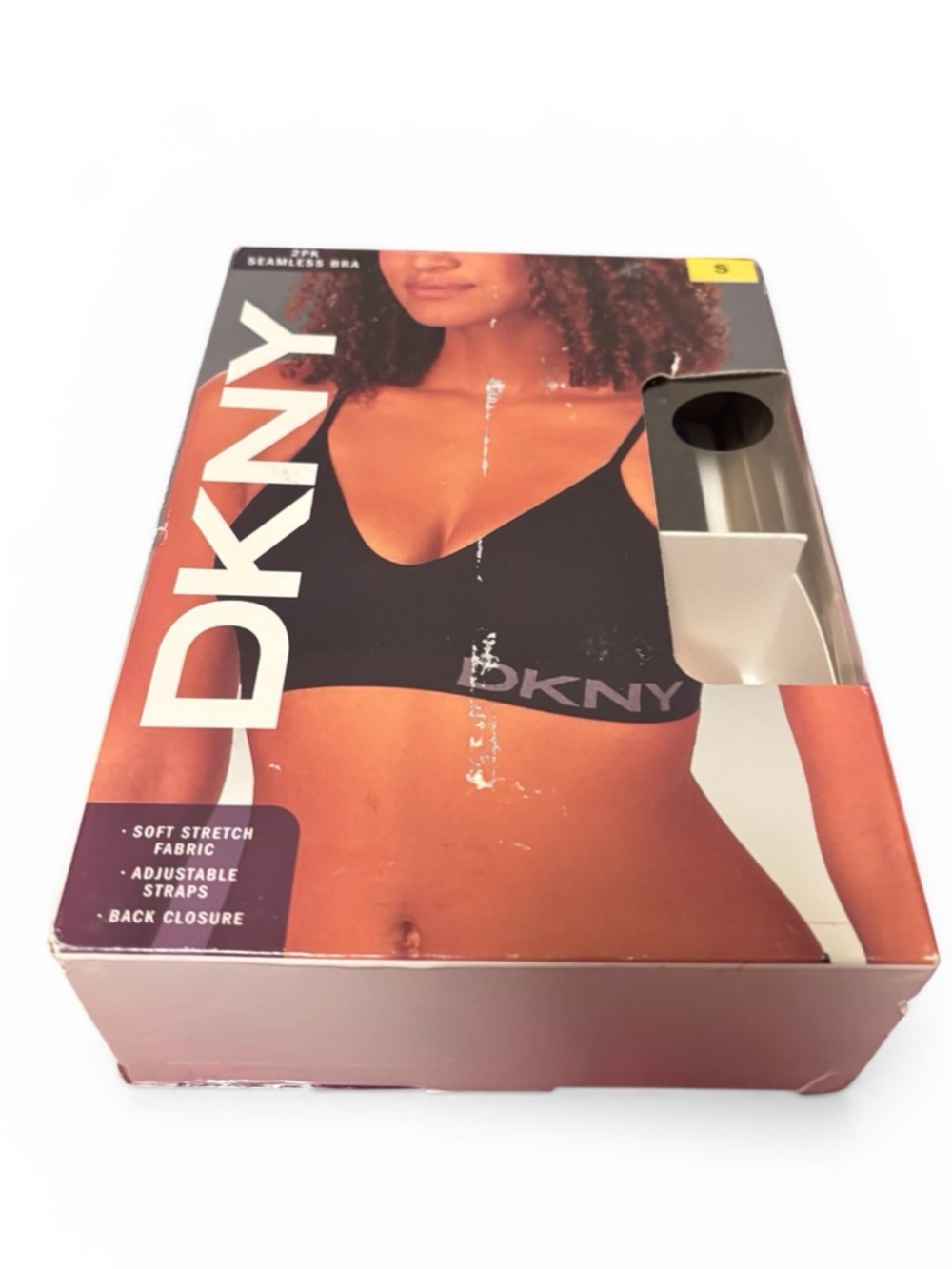 DKNY 2-Pack Seamless Black Cream Bras Wireless Comfort Bralette NEW New in Box S - Picture 4 of 6